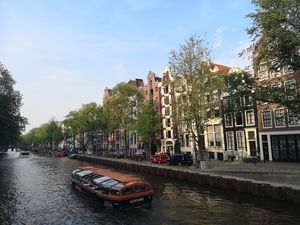 a canal in Amsterdam