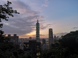 a view of the Taipei 101